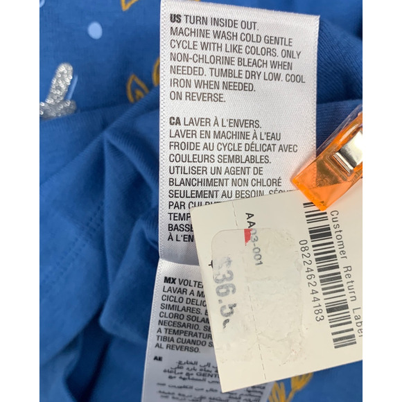 NWT New Holiday Lane Womens Small Love & Light Hanukkah Long Sleeve Tee Shirt - Picture 5 of 5